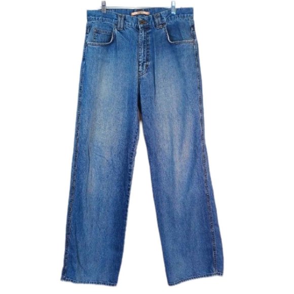 Men's Mavi Relaxed Wide Leg Jeans Size 33 - Picture 1 of 10